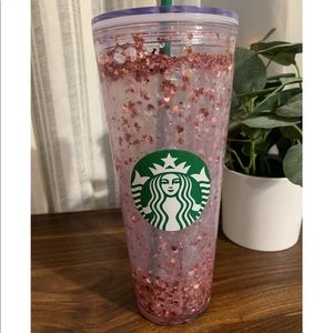 Rose gold Snow globe Starbucks cups